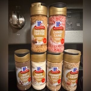 New - McCormick Limited Edition Finishing Sugar lot All 6 flavors included